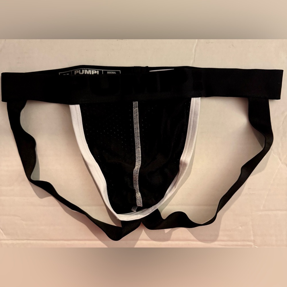 Men's Pump Black Jockstrap Underwear